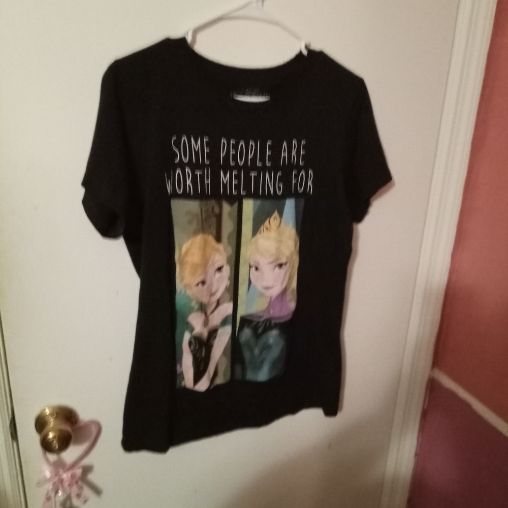 Women's Disney Frozen Anna And Elsa Graphic Tshirt